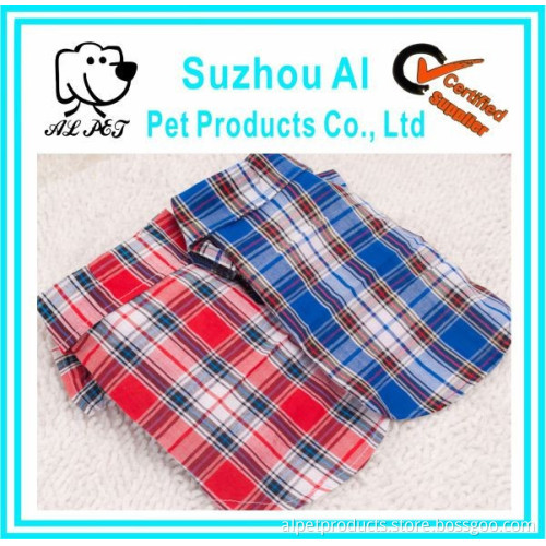 Popular Fashion Checkered Shirt Dog Coat